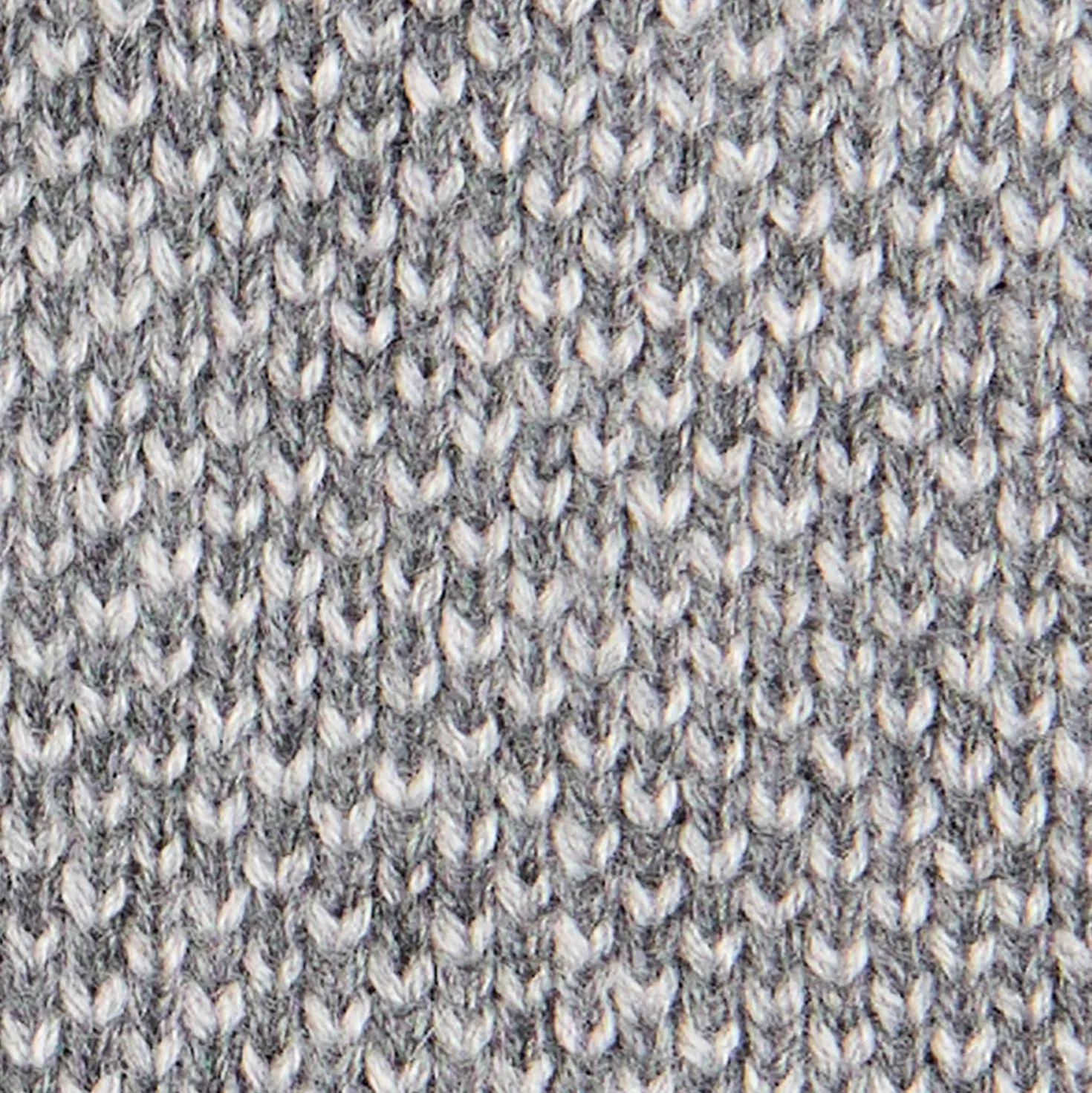 CRAVATTA TRICOT IN CASHMERE GRIGIO CHIARO Tinta unita