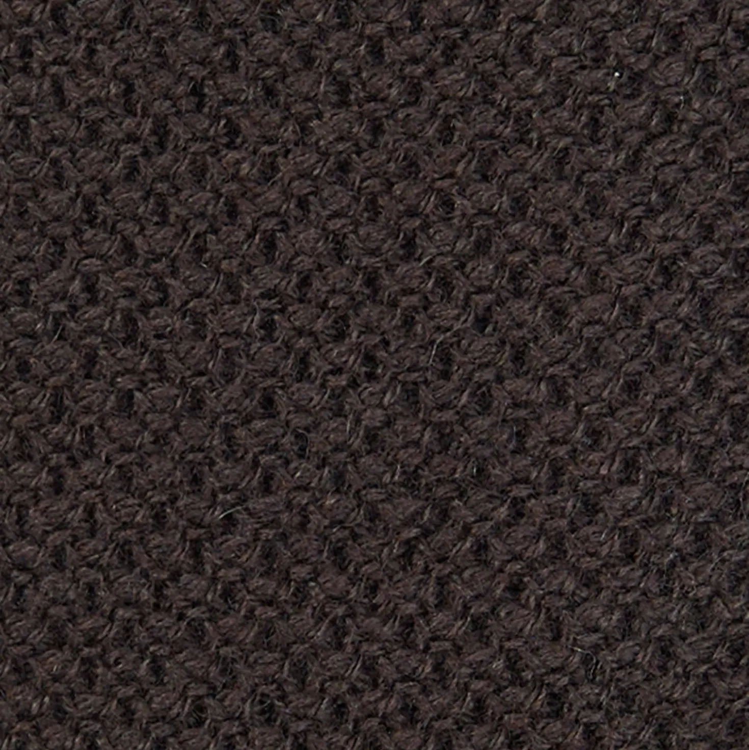 CRAVATTA TRICOT IN CASHMERE MARRONE SCURO Tinta unita