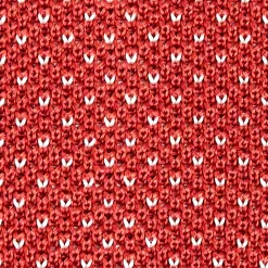 CRAVATTA TRICOT IN SETA ARANCIONE Microfantasia geometrica