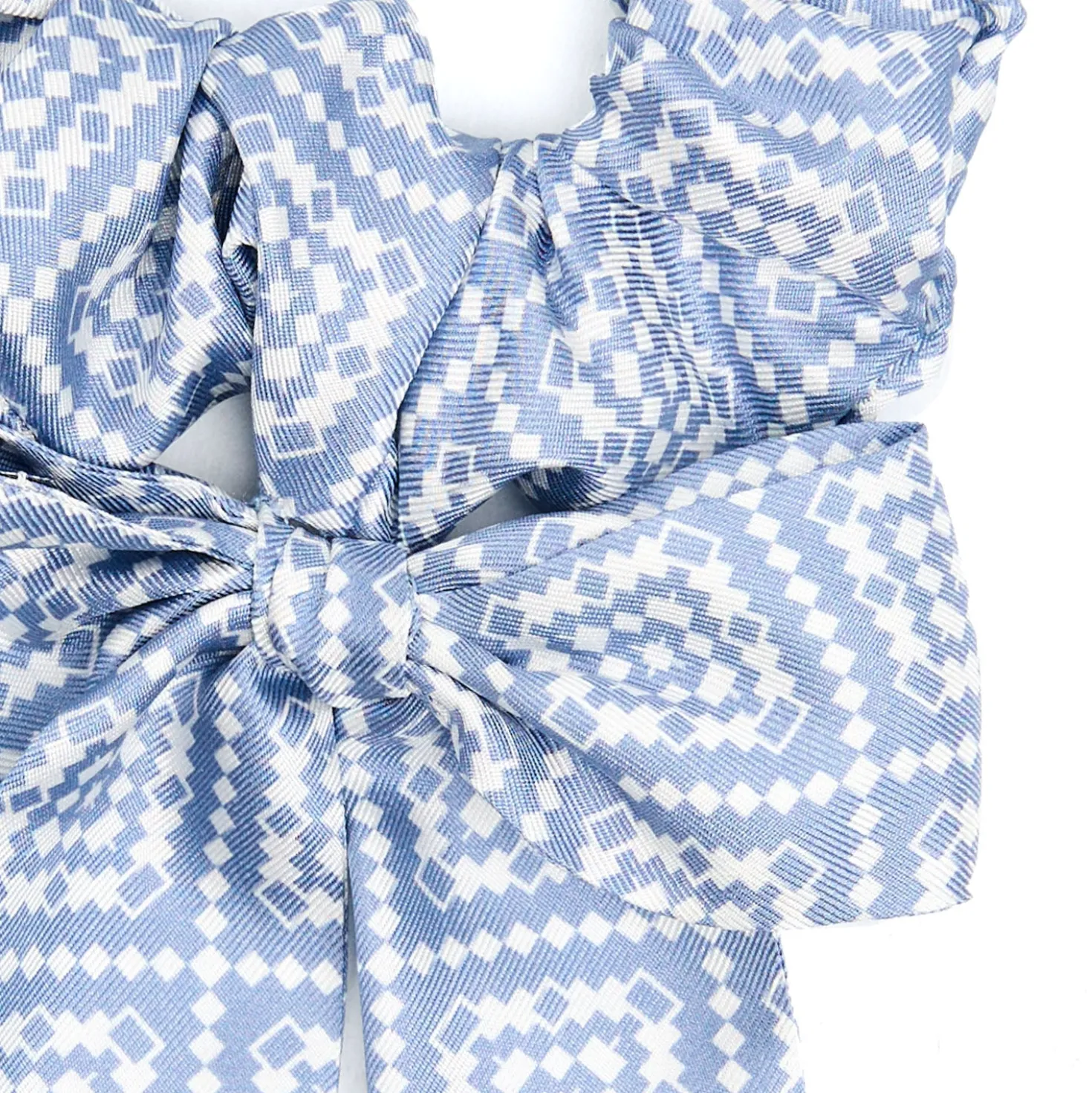 ELASTICO PER CAPELLI AZZURRO POLVERE CON FIOCCHI Fanatsia archivio 1982