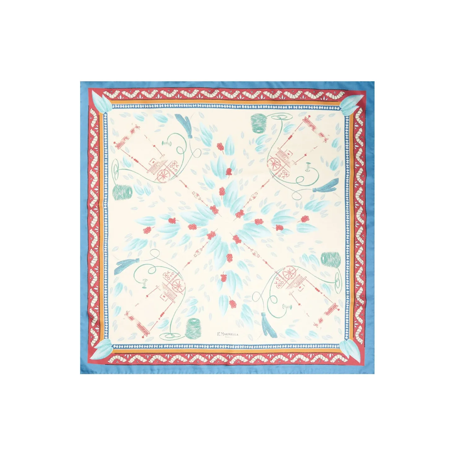 FOULARD BEIGE IN SETA E ORANGE FIBER Collezione orange fiber