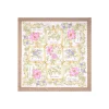 FOULARD IN SETA 90 BEIGE La rosa canina