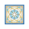 FOULARD IN SETA 90 BLU Chiostro di santa chiara