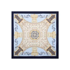 FOULARD IN SETA 90 BLU Divinita’