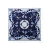 FOULARD IN SETA 90 BLU Microfantasia, nappine e chiavi