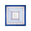 FOULARD IN SETA 90 BLU Pulcinella portafortuna