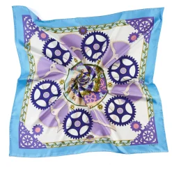 FOULARD IN SETA 90 BLUETTE Timeless morning