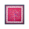FOULARD IN SETA 90 FUCSIA L'albero della vita