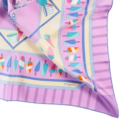 FOULARD IN SETA 90 LILLA La gelateria