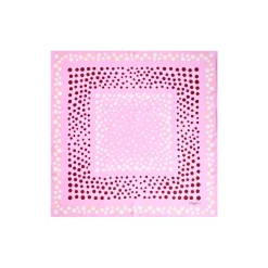 FOULARD IN SETA 65 ROSA Eleganza a pois