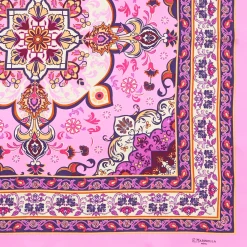 FOULARD IN SETA 90 ROSA Mediterranean vibes