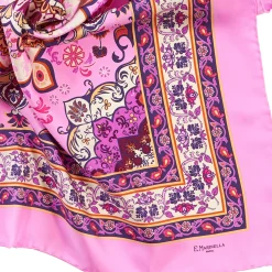 FOULARD IN SETA 90 ROSA Mediterranean vibes
