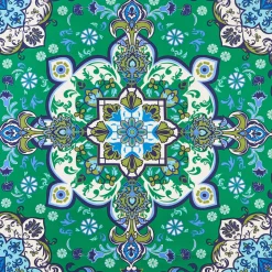 FOULARD IN SETA 90 VERDE Mediterranean vibes