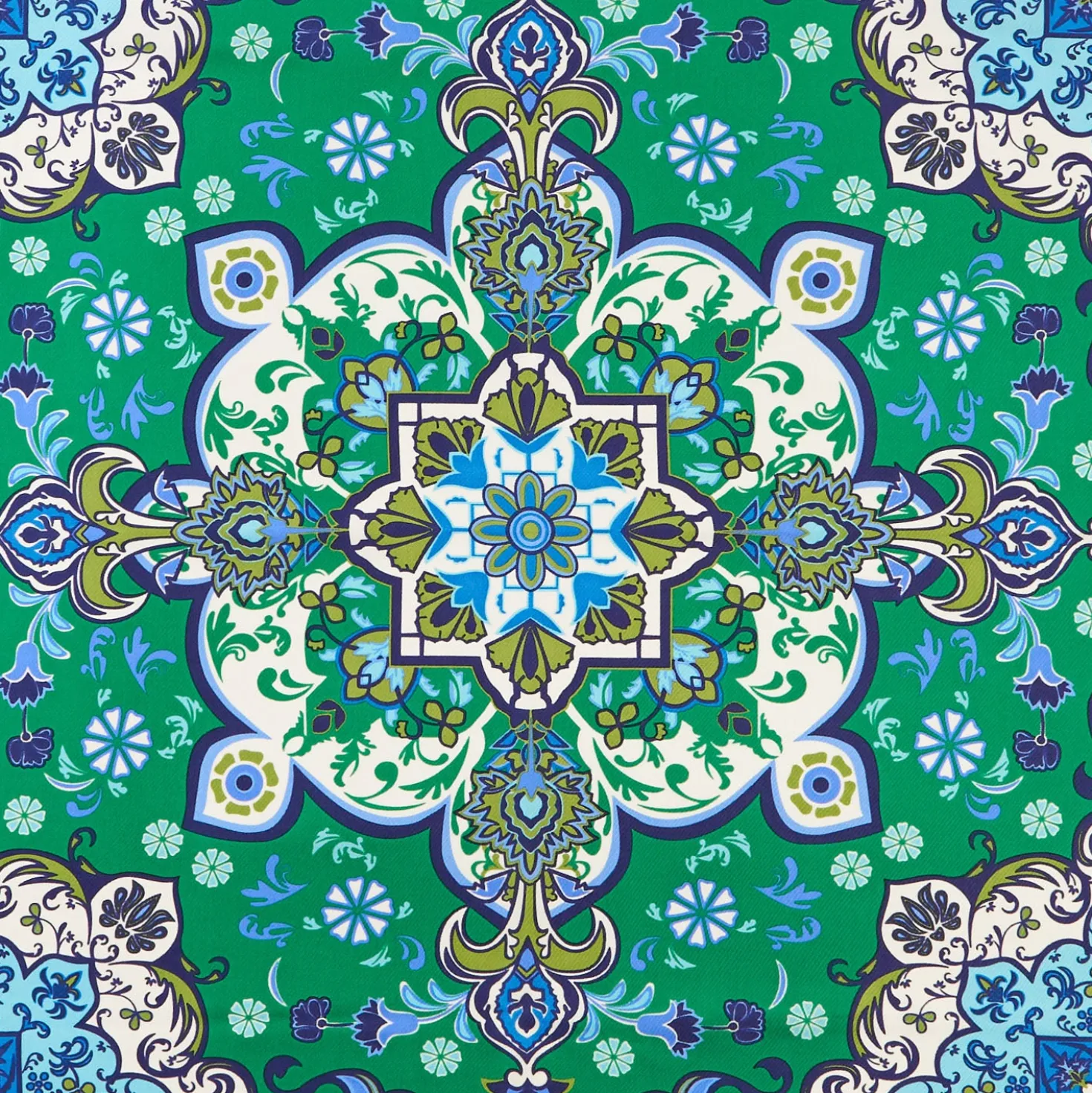 FOULARD IN SETA 90 VERDE Mediterranean vibes