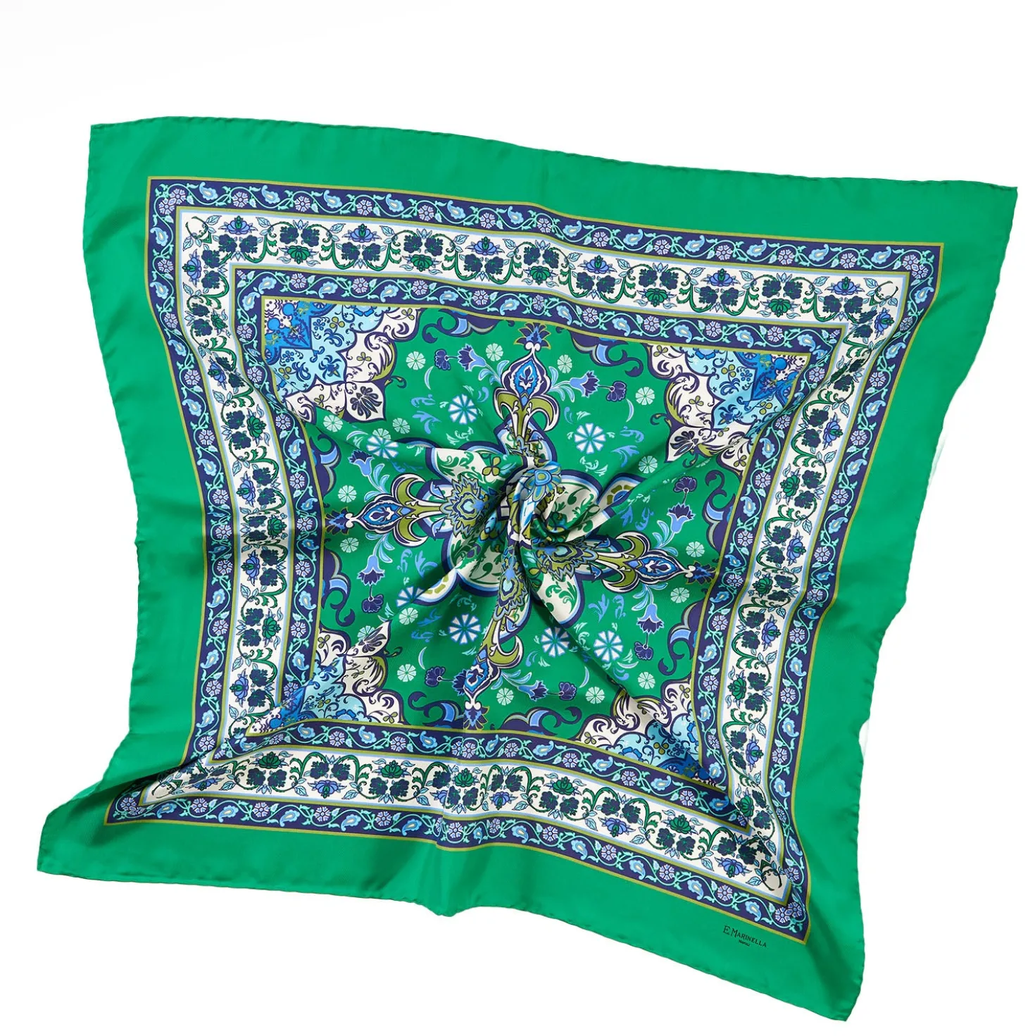 FOULARD IN SETA 90 VERDE Mediterranean vibes