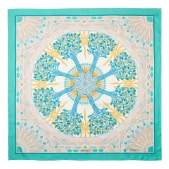 FOULARD IN SETA 90 VERDE Mosaico