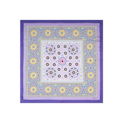 FOULARD IN SETA 90 VIOLA Mosaico
