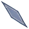 FOULARD ROMBO IN SETA BIANCO Microfantasia fiore