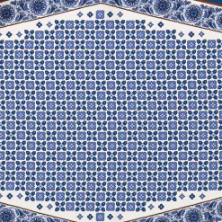 FOULARD ROMBO IN SETA BIANCO Microfantasia fiore