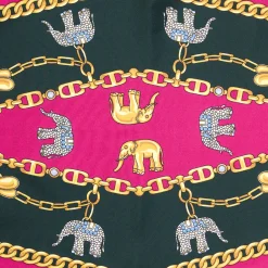 FOULARD ROMBO IN SETA FUCSIA Collezione lucky charm
