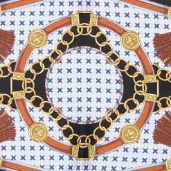 FOULARD ROMBO IN SETA NERO Collezione lucky charm
