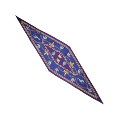 FOULARD ROMBO IN SETA VIOLA Collezione lucky charm