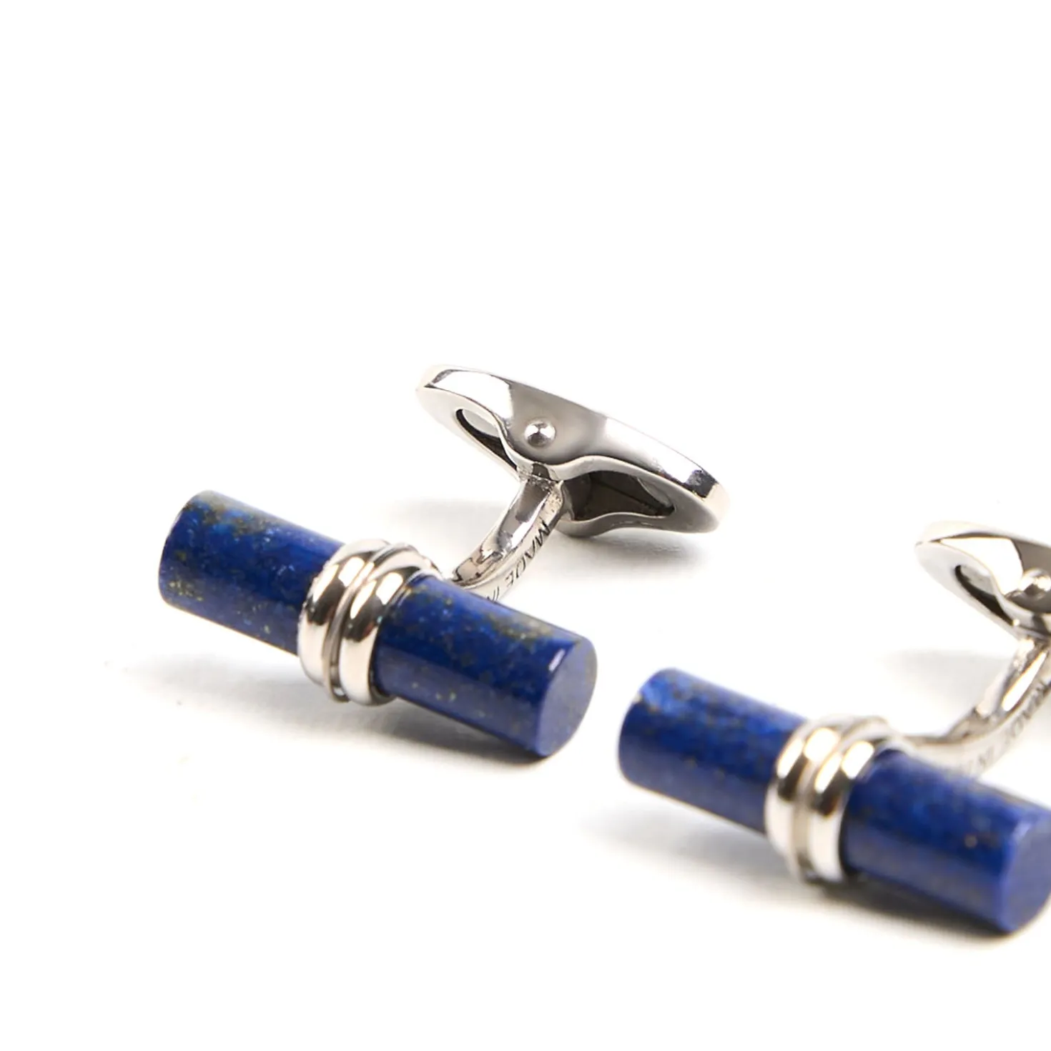 GEMELLI DA POLSO BARRETTA CON LAPIS In argento