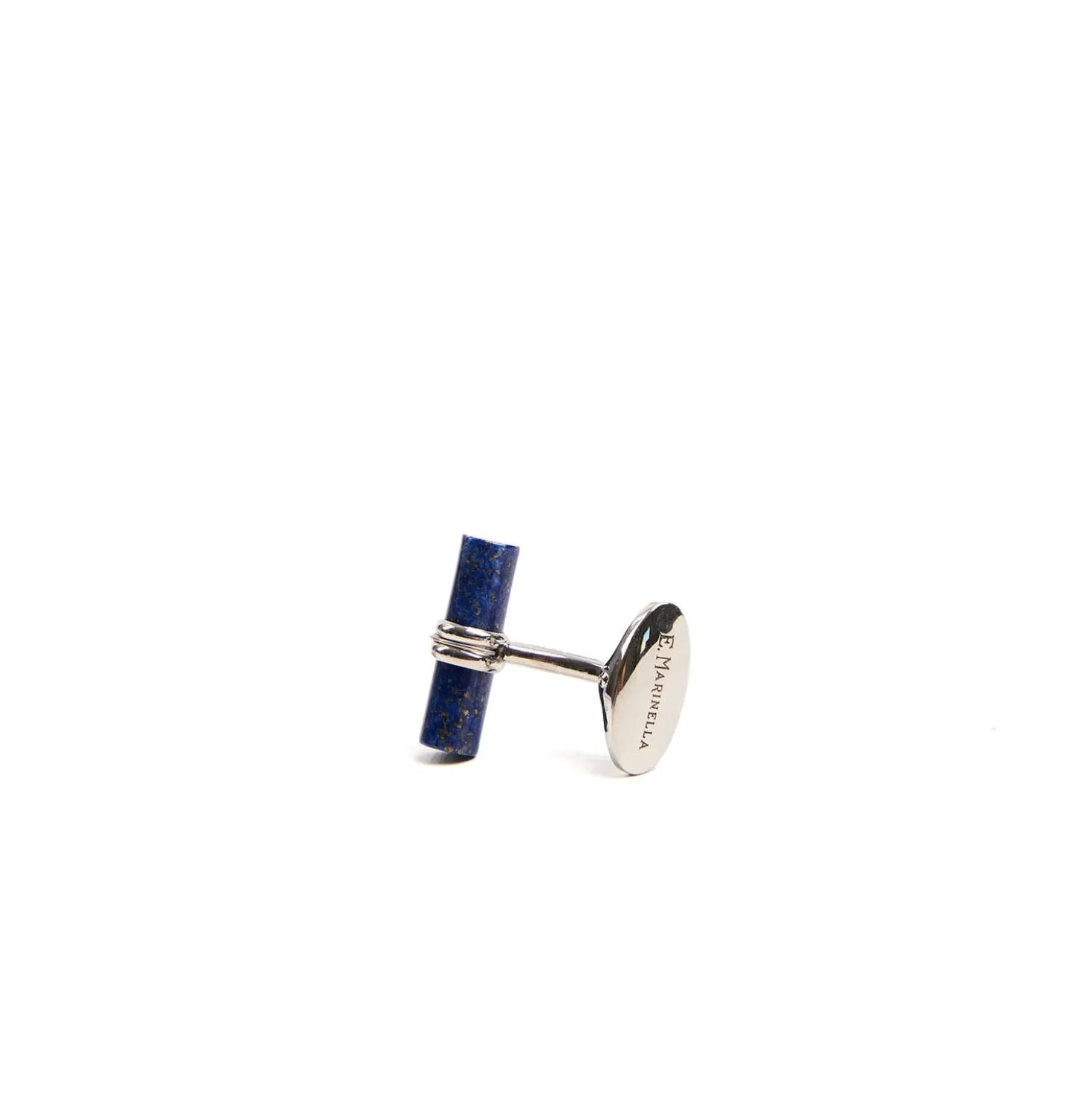 GEMELLI DA POLSO BARRETTA CON LAPIS In argento