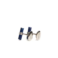 GEMELLI DA POLSO BARRETTA CON LAPIS In argento