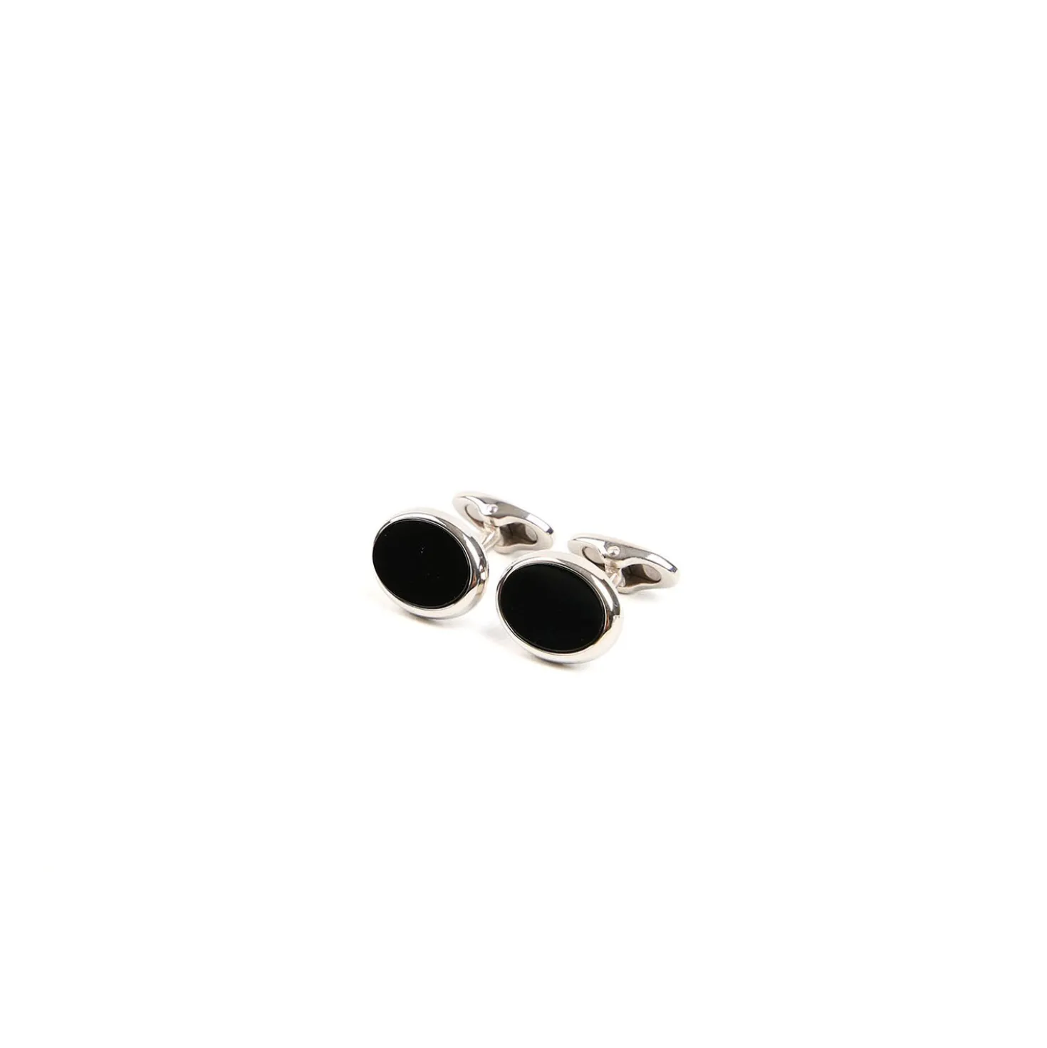 GEMELLI DA POLSO CON ONICE OVALI In argento
