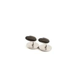 GEMELLI DA POLSO CON ONICE OVALI In argento