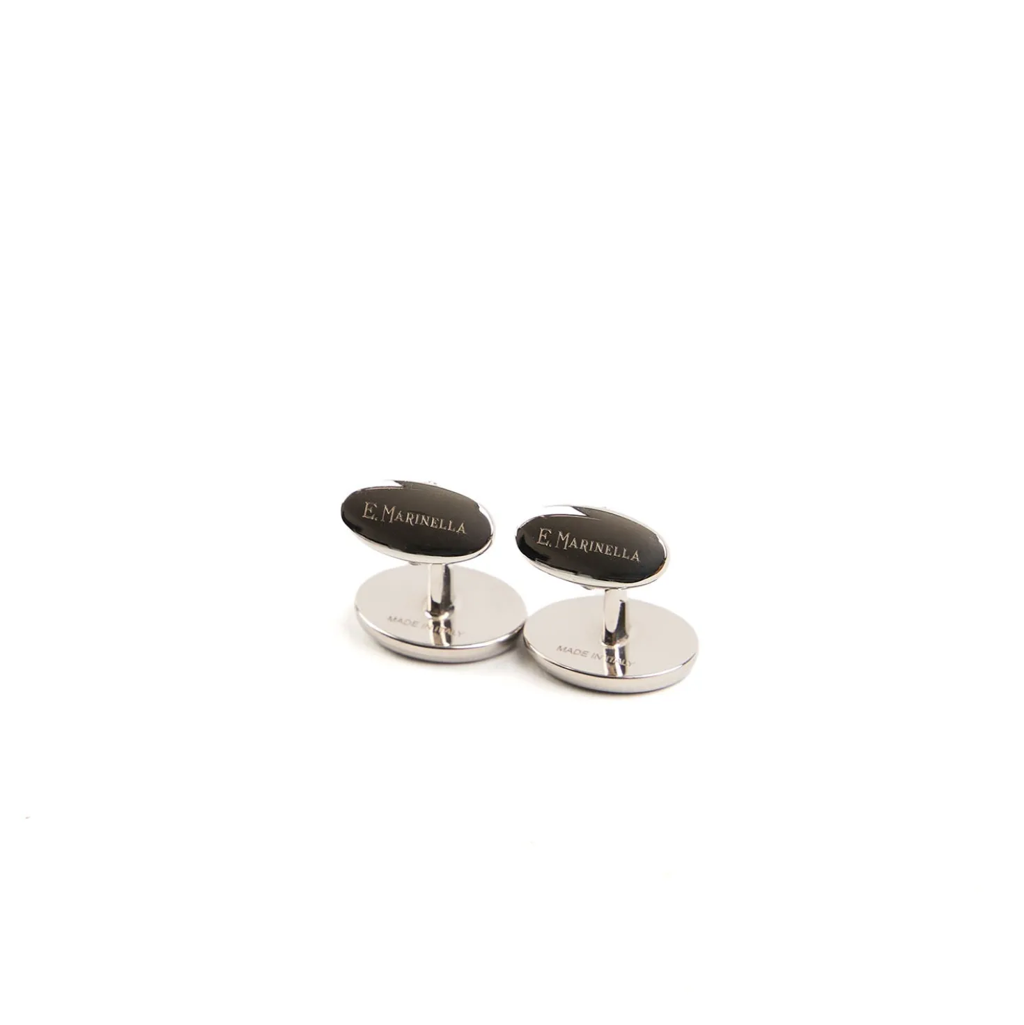 GEMELLI DA POLSO CON ONICE OVALI In argento