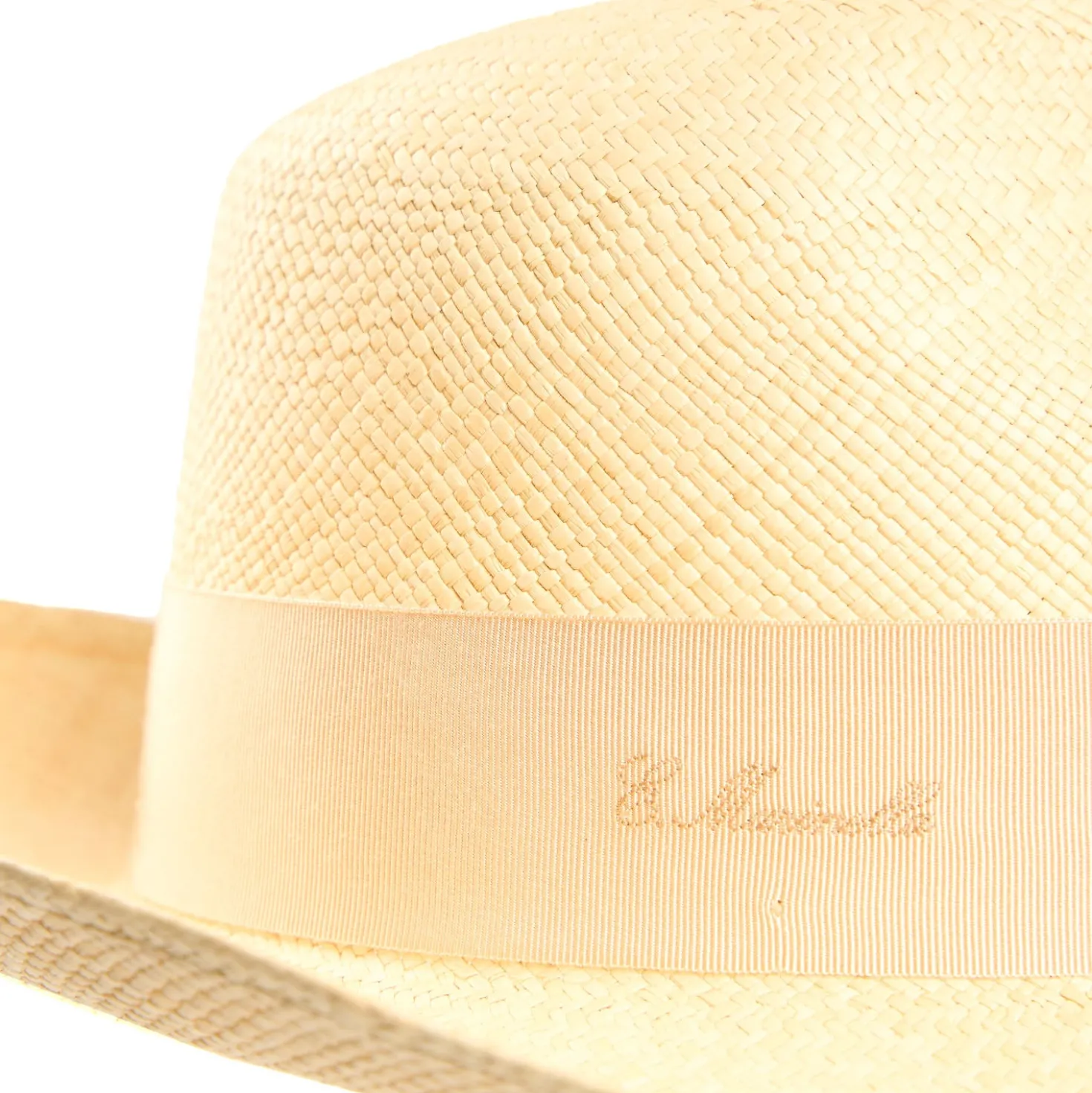 PANAMA MODELLO AMEDEO DETTAGLI IN SETA ARANCIO, 55 CM E. marinella x borsalino