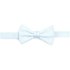 PAPILLON ANNODATO IN SETA AZZURRO Tinta unita