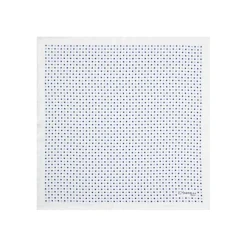 POCHETTE DA TASCHINO IN SETA STAMPATA A MANO BIANCA Microfantasia fiore