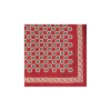POCHETTE DA TASCHINO IN SETA STAMPATA A MANO BORDEAUX Fantasia archivio 1931