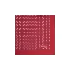 POCHETTE DA TASCHINO IN SETA STAMPATA A MANO BORDEAUX Microfantasia fiore