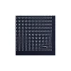 POCHETTE DA TASCHINO IN SETA STAMPATA A MANO BLU SCURO Microfantasia fiore