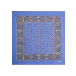 POCHETTE DA TASCHINO IN SETA STAMPATA A MANO POLVERE Microfantasia fiore