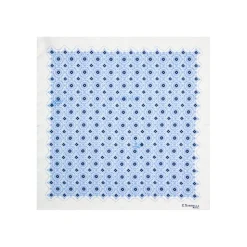 POCHETTE DA TASCHINO IN SETA STAMPATA A MANO BIANCA Macrofantasia fiore