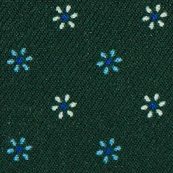 PORTACARTE DI CREDITO SETA E PELLE VERDE SCURO 5 scomparti