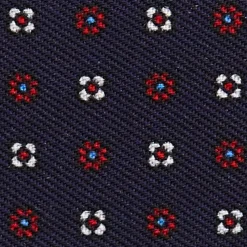 PORTACARTE DI CREDITO SETA E PELLE BLU SCURO 5 scomparti
