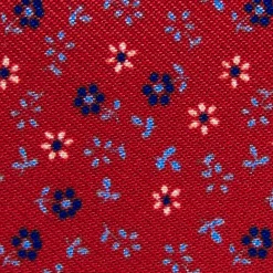 PORTACARTE PIEGHEVOLE IN SETA PELLE ROSSO 10 scomparti