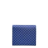 PORTAFOGLIO PICCOLO BLU In seta e pelle