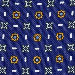PORTAOCCHIALI BLUETTE In seta stampata a mano