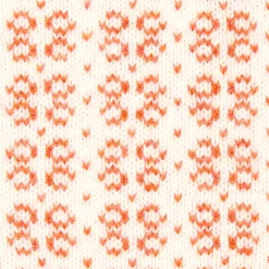 SCALDACOLLO ARANCIONE E BEIGE MICROFANTASIA In cashmere