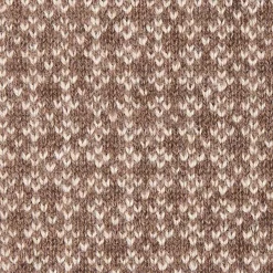 SCALDACOLLO MARRONE SCURO E BEIGE MICROFANTASIA In cashmere