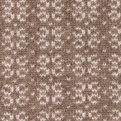 SCALDACOLLO MARRONE SCURO E BEIGE MICROFANTASIA In cashmere