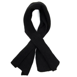 SCALDACOLLO NERO IN CASHMERETinta unita