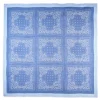 SCIALLE 135 AZZURRO In lana e seta